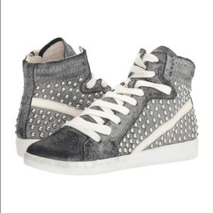 Dolce Vita High Top Sneakers with side zipper